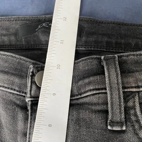 Joe's Jeans Women's 27 Skinny Medium Wash Dark Gray Stretch Denim Pants Low Rise - Picture 8 of 8